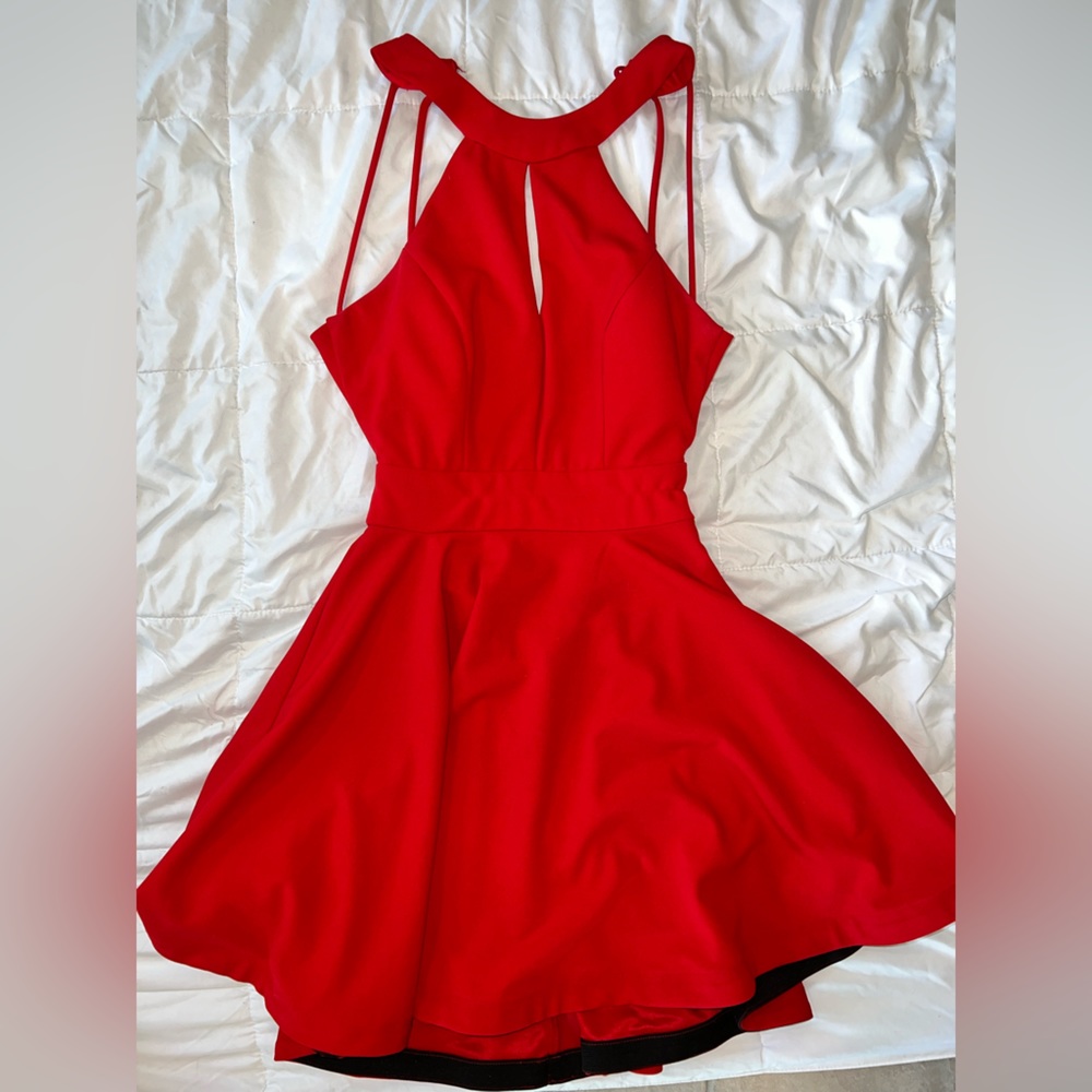 Red formal dress